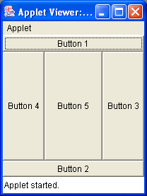 A Border Layout Applet