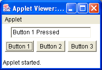 Button Events Applet