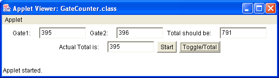 A Non-Synchronized Gate Counter Example