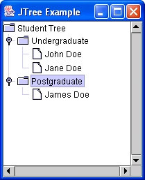The JTree Example Application